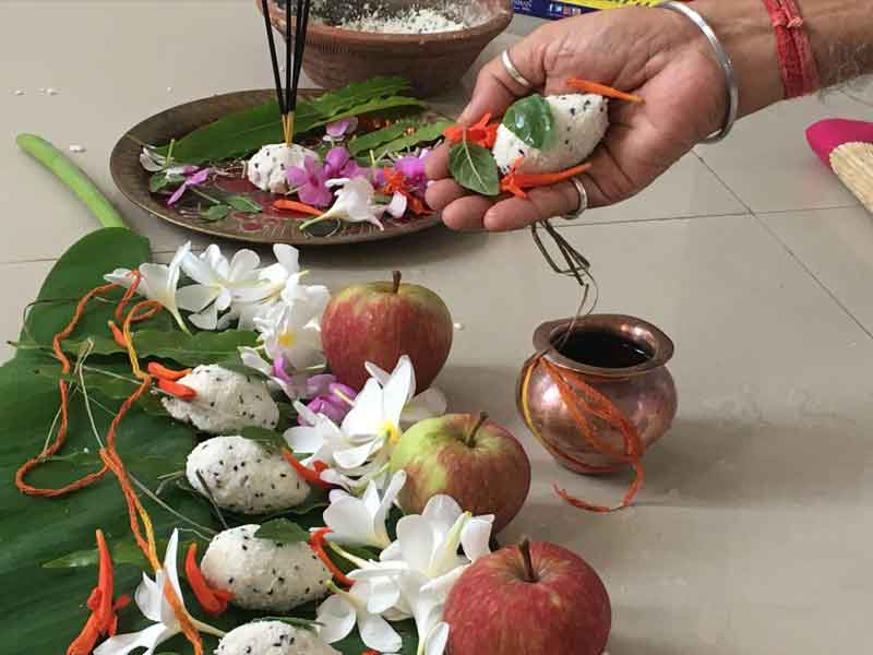 Pinda Pradanam in Srirangapatna Pinda Pradanam in Srirangapatna